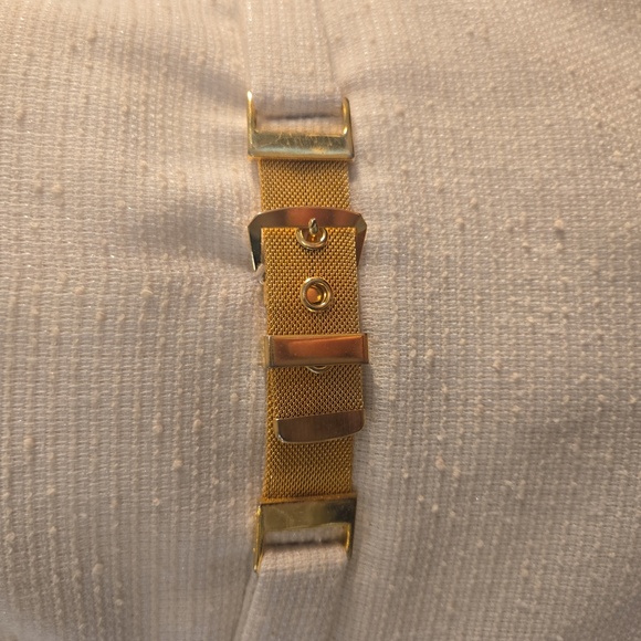 Vintage Travilla Short Sleeve Peplum Belted Dress Cream Womens Size 10 - Picture 6 of 12